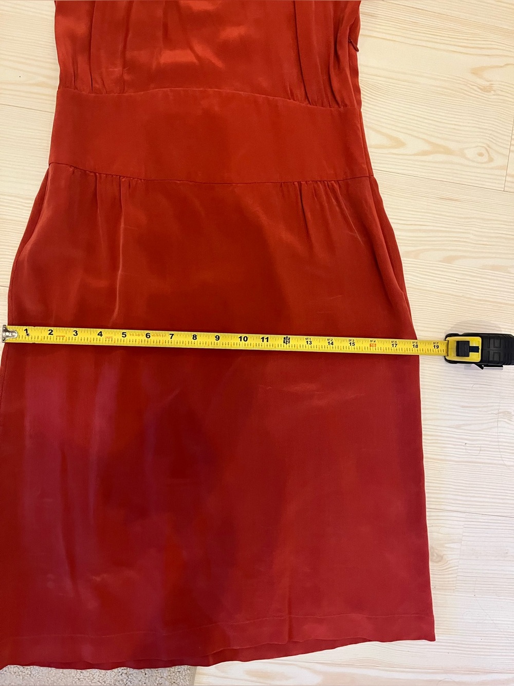 IRO PARIS Silk Rust Colored Dress - Picture 6 of 6